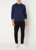 Hugo Boss Salbo Curved sweater met piqu&#xE9, geweven achterpand online kopen