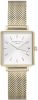 Rosefield The Boxy XS White Sunray Mesh Gold horloge QMWMG Q039 online kopen