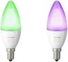 Philips Hue White and Color 2x LED smart kaarslamp E14 6W duopack online kopen