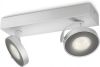 Philips myLiving LED spotlight Clockwork zilver 2x4, 5 W 531724816 online kopen