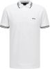 BOSS Athleisure slim fit polo Paddy Pro met contrastbies white online kopen